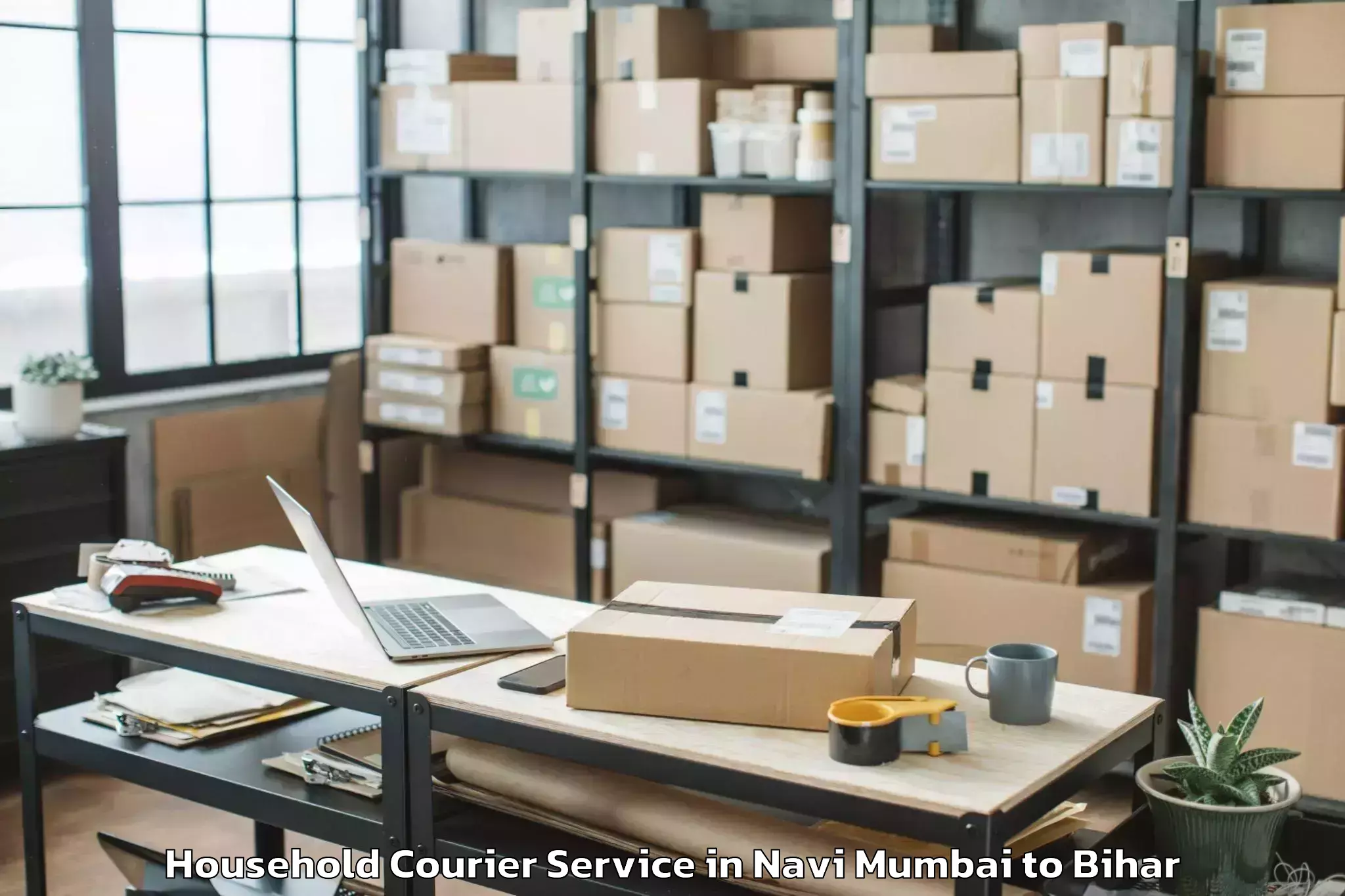 Efficient Navi Mumbai to Naubatpur Household Courier